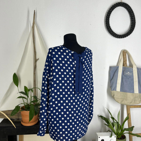 Plava bluza polovna garderoba