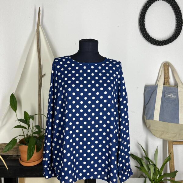 Plava bluza polovna garderoba