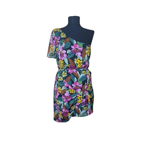 second-hand, Bershka haljina, cvetna haljina, asimetrična haljina, letnja moda,