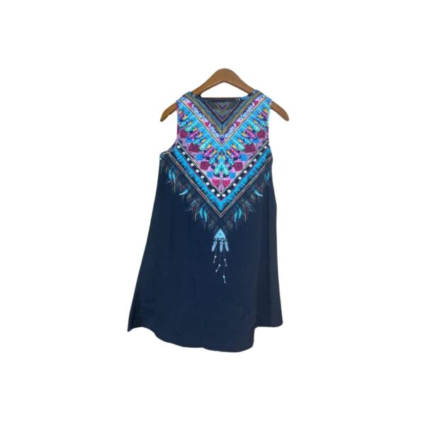 Tamno plava bluza sa etno printom