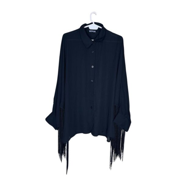 Crna elegantna bluza