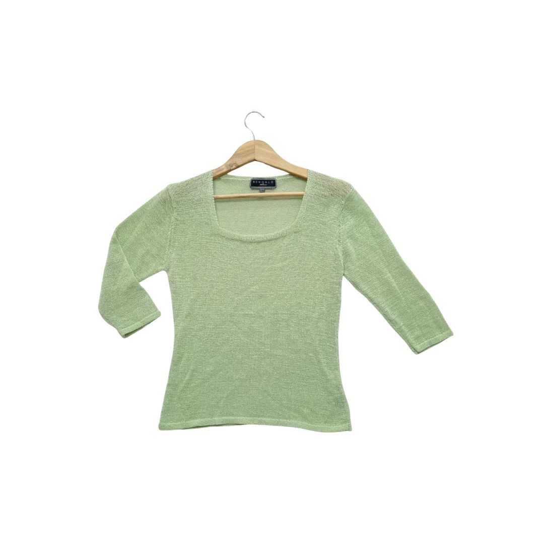 Mint bluza svilena, ženska garderoba polovna.