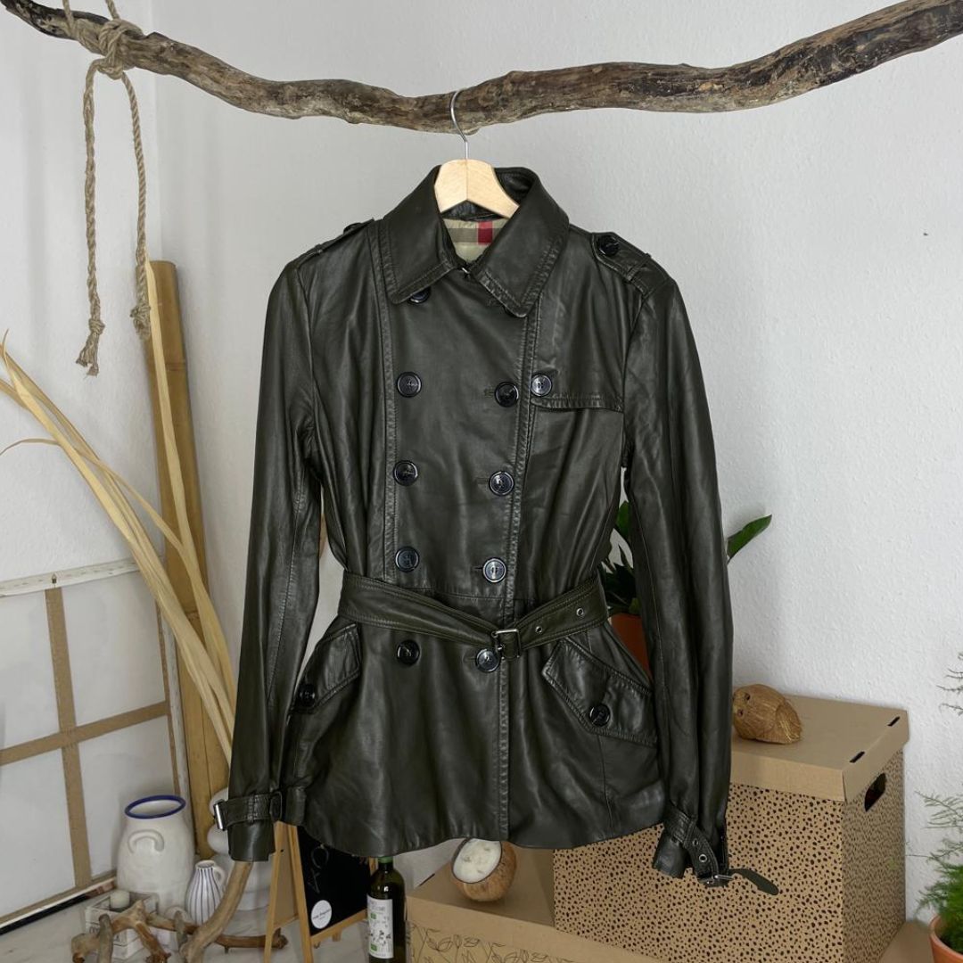 Burberry kožni mantil