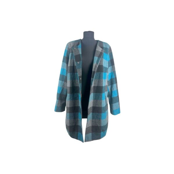 Karirani ženski kaput